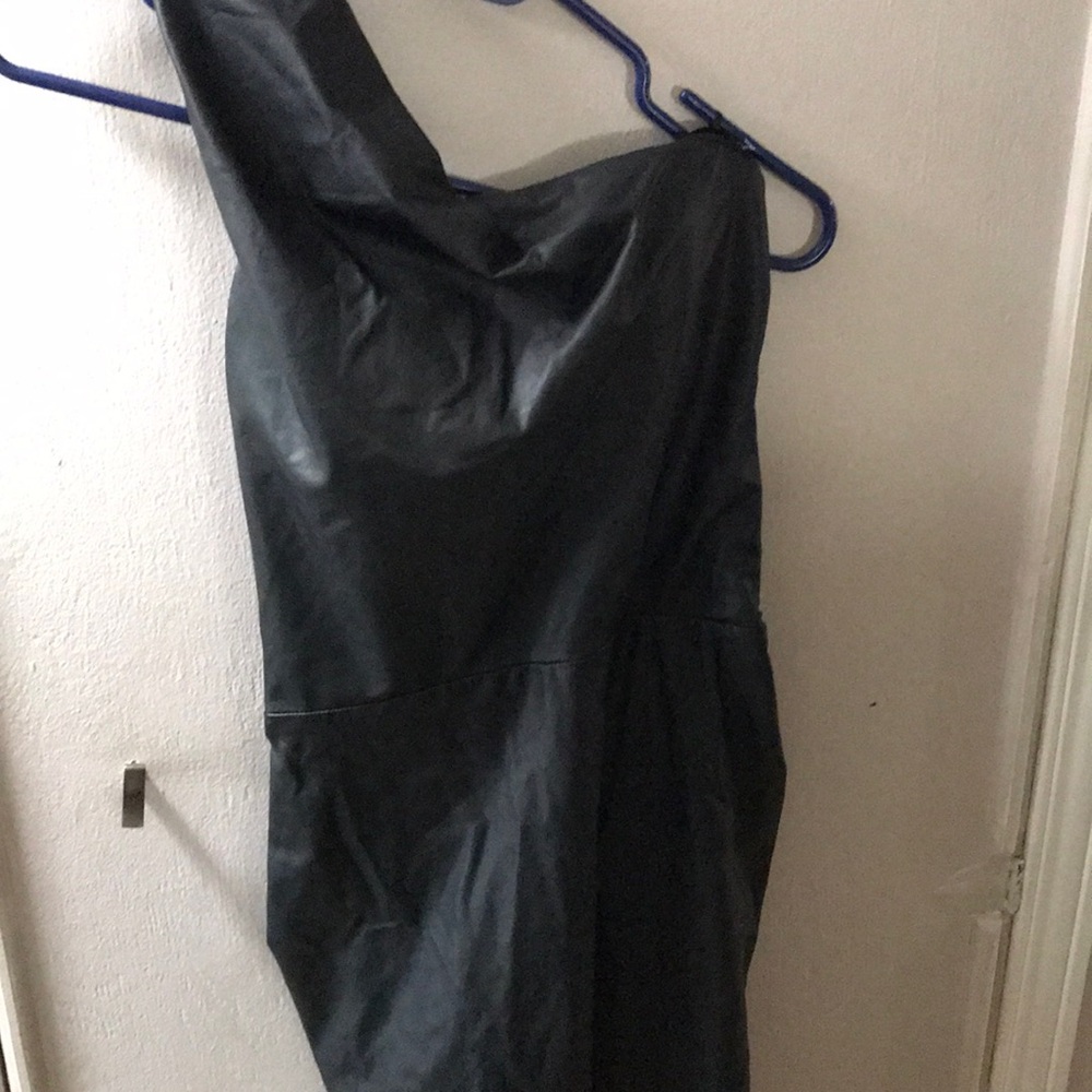 One shoulder little black dress